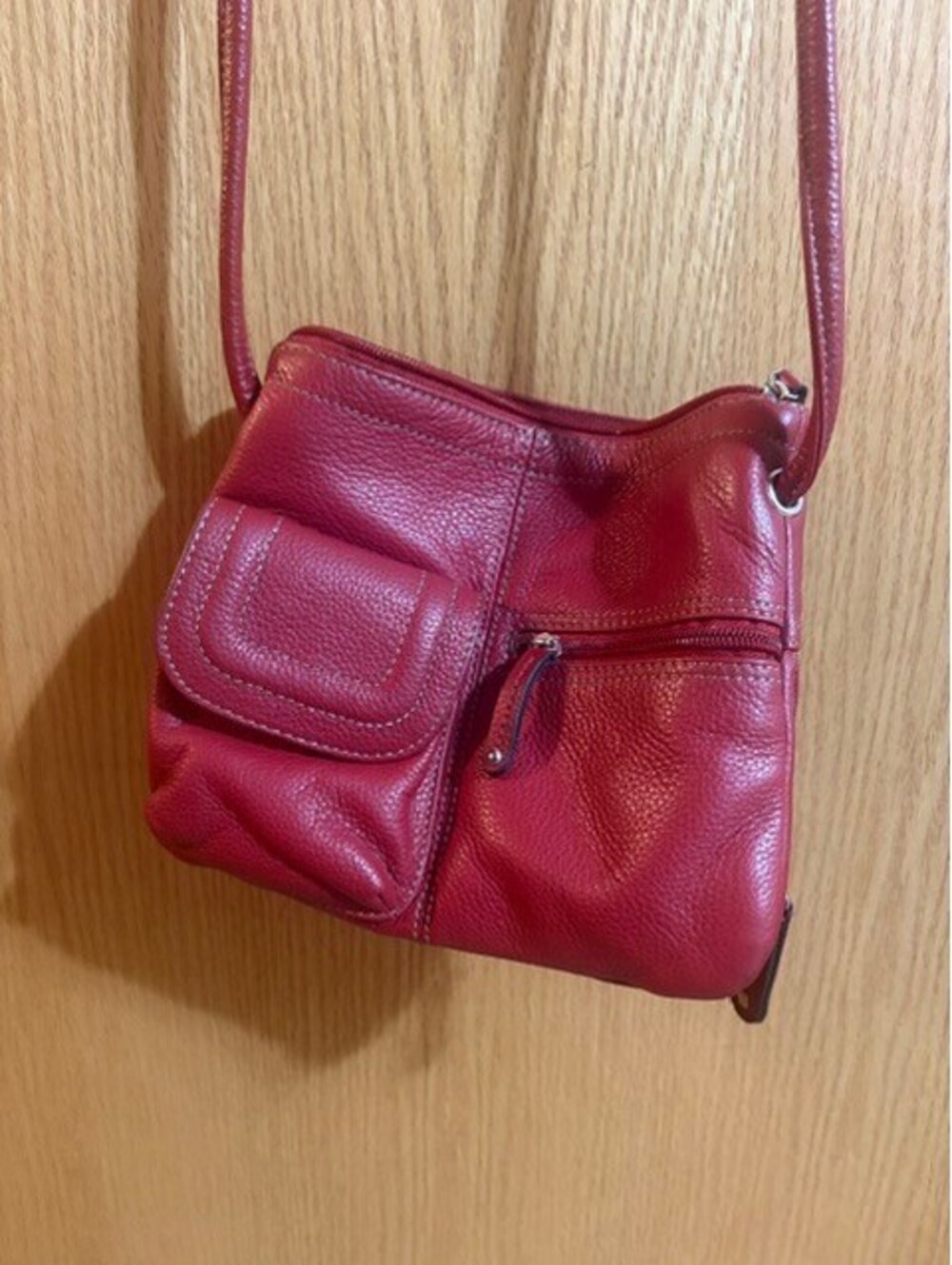 Red Leather Crossbody Bag - Tignanello - Make Offer!